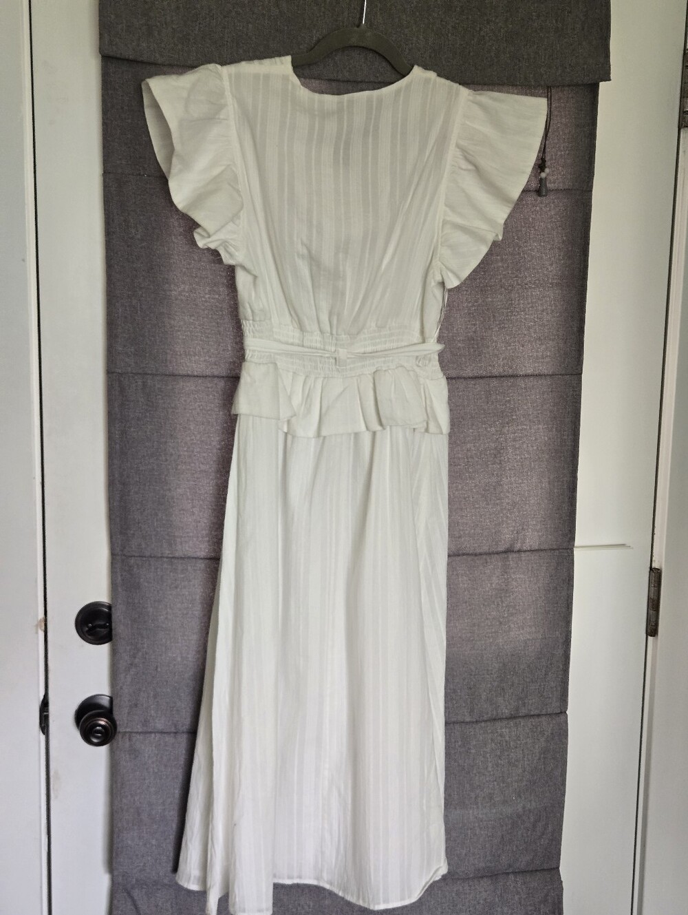 Opt Womens O.P.T White Cotton Dress Size Mwdium - Picture 8 of 9